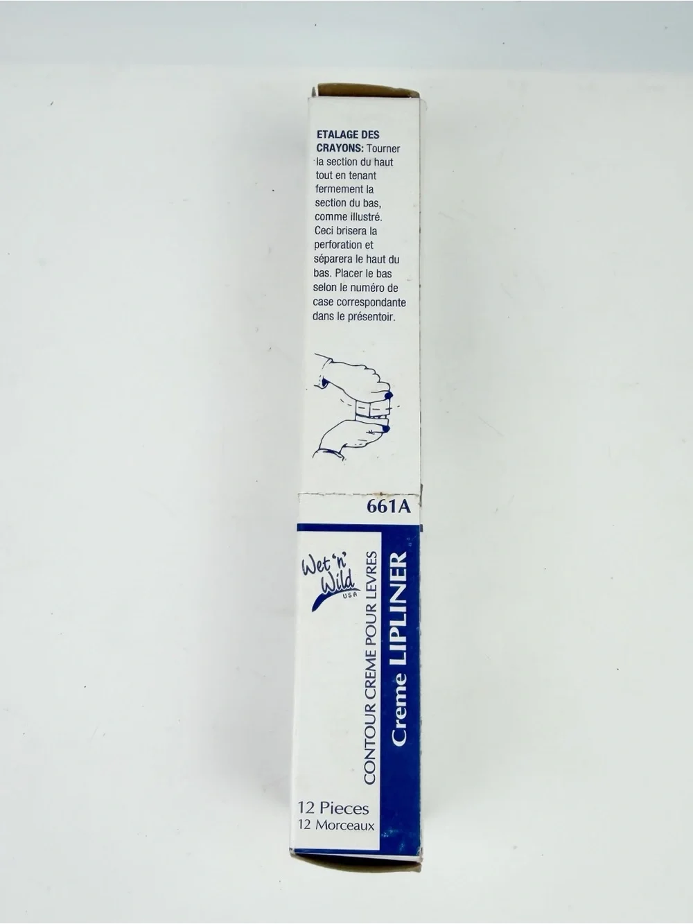Vintage Wet n Wild Creme Lipliner 661A Bulk Box of 12 Pavion USA 90s Makeup Prop